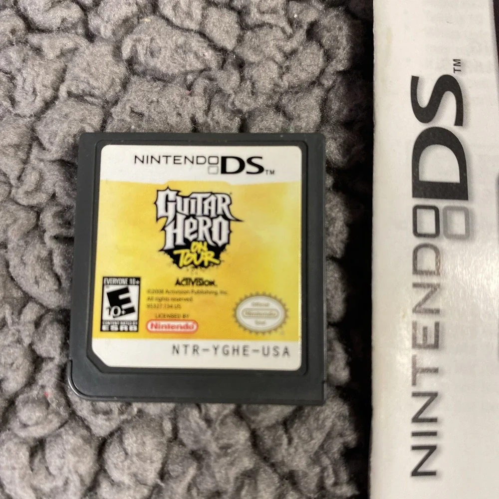 Nintendo DS Guitar Hero On Tour Cartridge Only Includes Booklet Game No Case